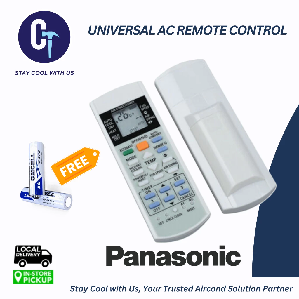 UNIVERSAL WIRELESS AIRCOND REMOTE CONTROL SUITABLE FOR ALL PANASONIC AIR CONDITIONER - Image 2