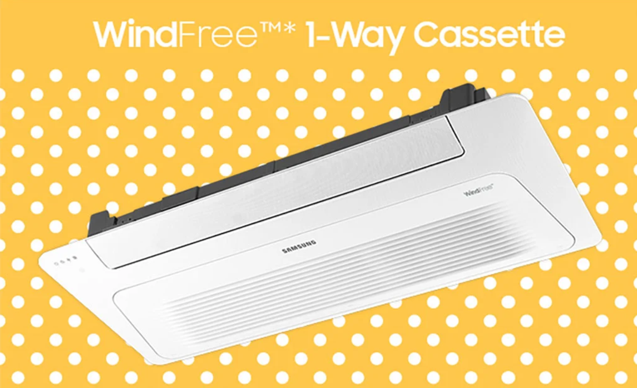 SAMSUNG 1 Way Inverter Ceiling Cassette Air Conditioner (1.5HP / 2.0HP / 2.5HP) R32/R410A Series - Image 2