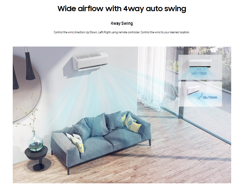 Samsung R32 Inverter Windfree Air-Conditioner Premium & Deluxe Series (1.0HP - 2.5HP) - Image 4